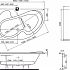 Акриловая ванна с гидромассажем Ravak Rosa I 140x105х45 L/R