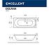 Ванна акриловая с гидромассажем Excellent Oceana 170x75