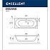 Ванна акриловая с гидромассажем Excellent Oceana 160x75