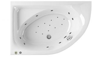Ванна акриловая с гидромассажем Excellent Aquarella 170x110 L/R