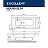 Ванна акриловая с гидромассажем Excellent Heaven Slim 170x75