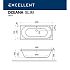 Ванна акриловая с гидромассажем Excellent Oceana Slim (встраиваемая) 160x75