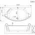 Акриловая гидромассажная ванна Gemy G9079