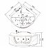 Акриловая гидромассажная ванна Gemy G9247 K