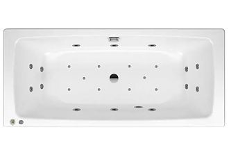 Стальная ванна с гидромассажем Kaldewei 170x75x40 Cayono Duo 170x75