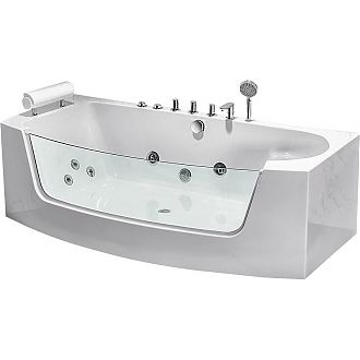 Акриловая ванна с гидромассажем гидромассажная ванна Cerutti SPA C-453 180x80x58