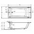 Ванна чугунная с гидромассажем Jacob Delafon Biove 150x75 с отверстиями для ручек, E6D903-0