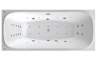 Ванна акриловая с гидромассажем С-bath Kronos 180x80x42