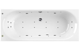 Ванна акриловая с гидромассажем Cezares Metauro 180х80x42