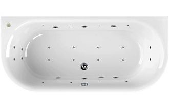 Ванна акриловая с гидромассажем Cezares Metauro Corner 180х80x40 R