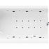 Ванна акриловая с гидромассажем Cezares Piave 150х70x39