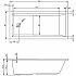 Ванна акриловая с гидромассажем джакузи Riho Lusso Plus 170х80х48