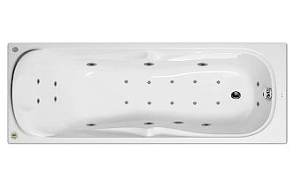 Акриловая ванна с гидромассажем Vagnerplast Charitka 170x75x42