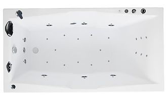 Ванна акриловая с гидромассажем Aquanet Vega 190x100x55