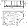 Акриловая ванна Radomir Ирма 169х110х50 (левая/правая)