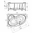 Акриловая ванна с гидромассажем Radomir Vannesa Ирма 150х97х48