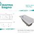 Ванна мраморная с гидромассажем джакузи Marmo Bagno Элза 180х75х50