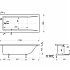 Ванна из искусственного камня с гидромассажем Эстет Дельта 170x80