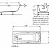 Ванна акриловая Roca Sureste 170х70х45