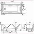 Ванна акриловая Jacob Delafon Odeon 170x75х42