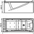Акриловая гидромассажная ванна Orans OLS-BT65108 L 170x75 см