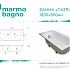 Ванна мраморная Marmo Bagno Патриция 180х80х45