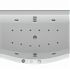 Ванна акриловая с гидромассажем Акватек Гелиос 180x90x47
