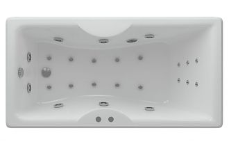 Ванна акриловая с гидромассажем Акватек Феникс 180x85x46