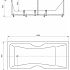 Акриловая ванна Акватек Феникс 180x85x46