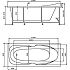 Акриловая ванна Акватек Европа 180x80x51