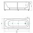 Акриловая ванна Акватек Оберон 180x80x43