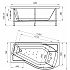 Акриловая ванна с гидромассажем Radomir Vannesa Миранда 169х95х48