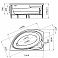 Акриловая ванна Radomir Модерна 160х100х50 (левая/правая)