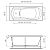 Ванна акриловая Relisan с гидромассажем Tamiza 140х70х45
