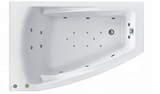 Ванна акриловая с гидромассажем Roca Hall Angular 150х100 (L и R)