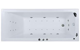 Ванна акриловая с гидромассажем Aquanet Bright 155x70x41