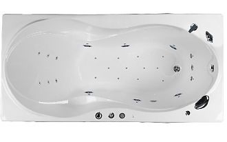 Ванна акриловая с гидромассажем Aquanet Grenada 170х80x46