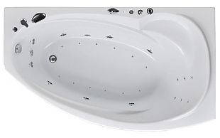 Ванна акриловая с гидромассажем Aquanet Jersey 170x90x49 R