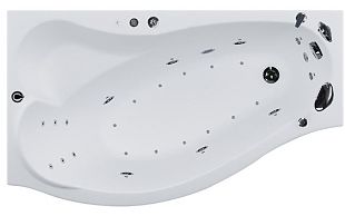 Ванна акриловая с гидромассажем Aquanet Palma 170x90x46 L