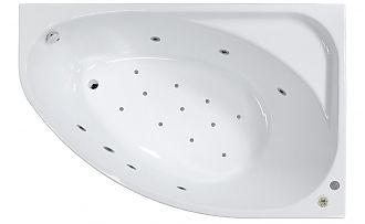 Акриловая ванна с гидромассажем VAGNERPLAST HAPI 170x110 R