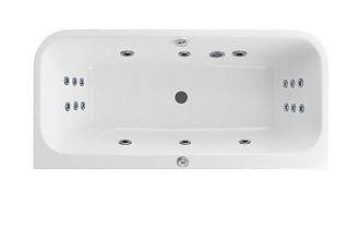 Ванна акриловая с гидромассажем Excellent Arana 180x85x47