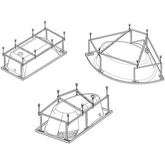 Металлический каркас METAURO CORNER-MF