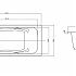 Ванна чугунная Azario SPLIT 170x75х42