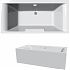 Ванна акриловая с гидромассажем Vayer Casoli 170x75х41