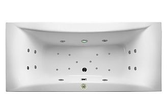 Ванна акриловая с гидромассажем джакузи Relisan Xenia 180х80х46